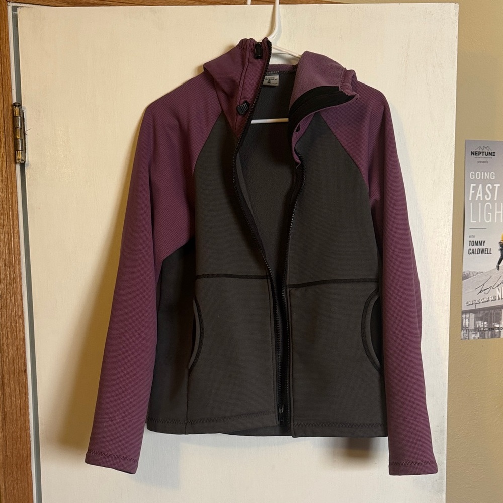 Melanzana Two-Tone Jacket in Gray and Purple